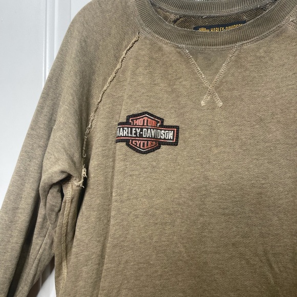 HARLEY DAVIDSON MENS LONG SLEEVE EMBELLISHED SHIRT LARGE - Picture 4 of 10